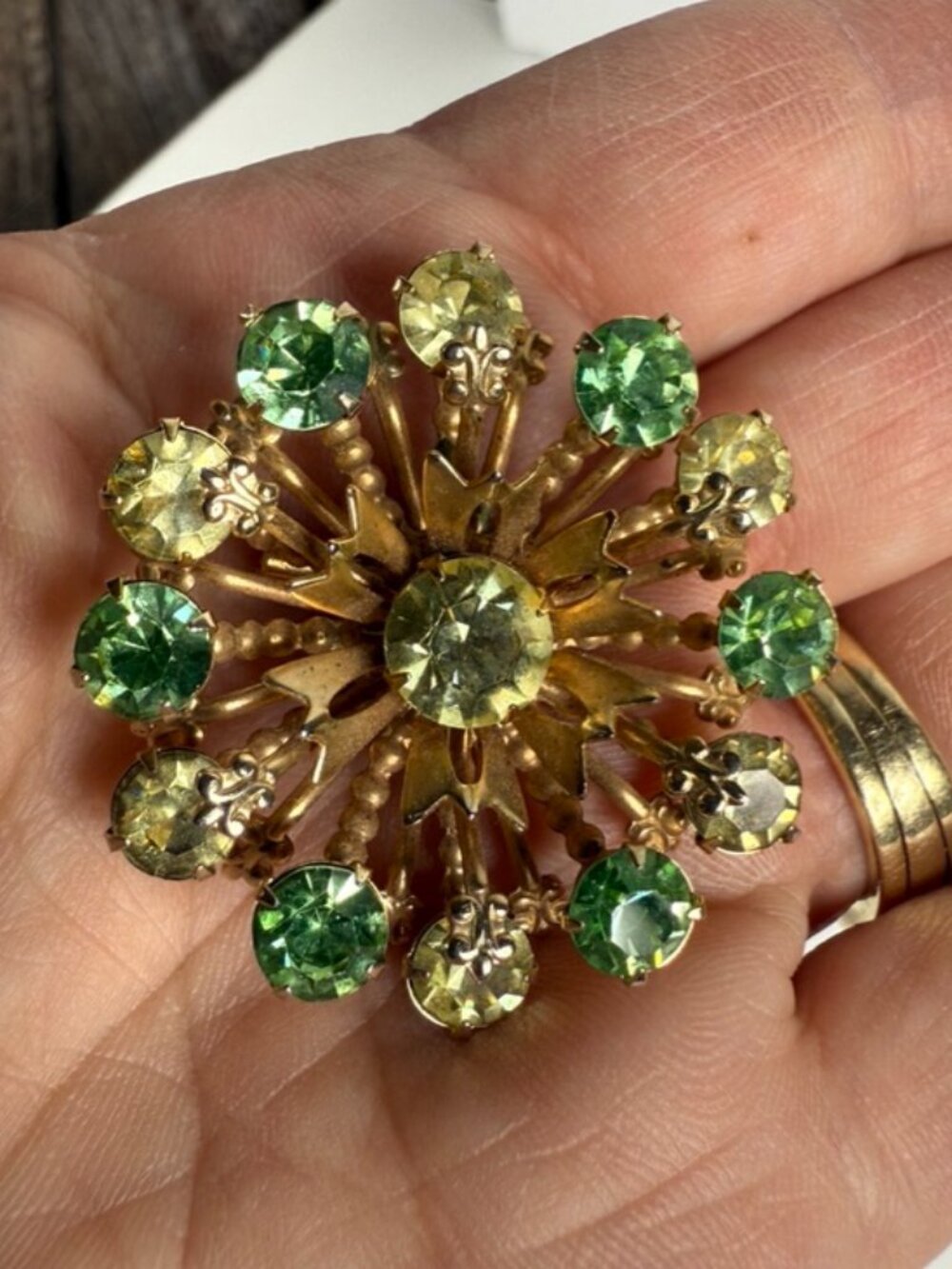 Vintage Starburst Brooch